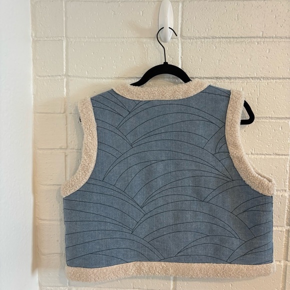 Nooki London denim Sherpa vest - Picture 6 of 6
